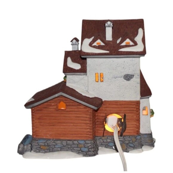 Dept 56 Stoder Grist Mill 59536 Alpine Village Series Mountain 1988 Original Box - Picture 3 of 8